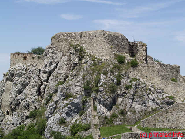 Partea de sus a Castelului Devin (nevizitabila in prezent)